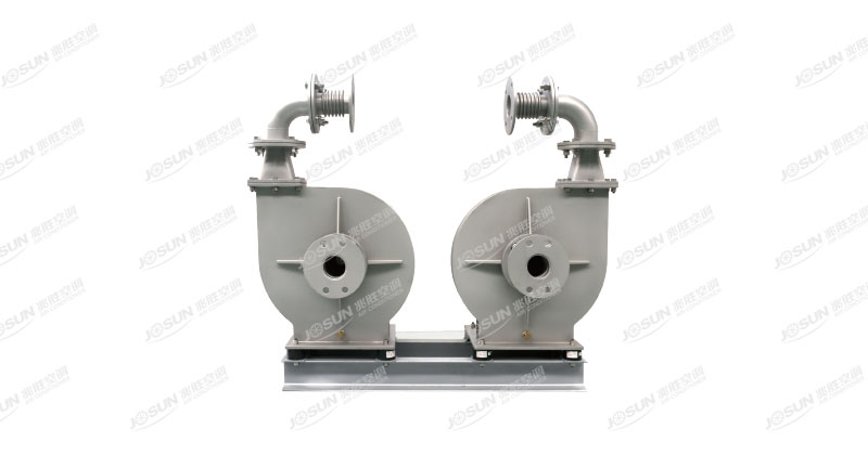 Double-wall pipe ex-proof fan